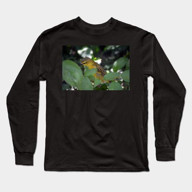 Yellow Bird Long Sleeve T-Shirt by Drgnfly4free